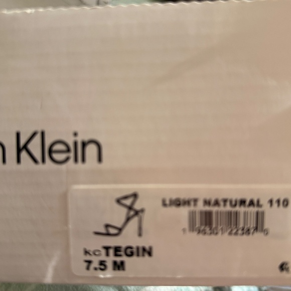 Calvin Klein Women's Tegin Heeled Sandal, Nude, 7.5 - Picture 3 of 6